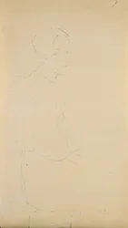 Profile of a young seated woman, 1887